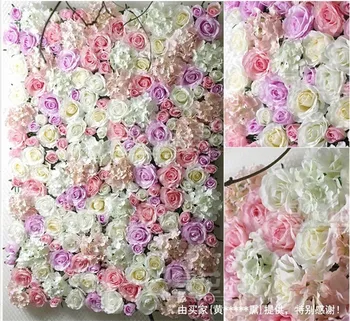 10pcs/veliko Umetne svile rose cvet steno 40 cm * 60 cm poroko ozadju travnik/steber cesti vodilni trg dekoracijo