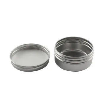 50 ml Aluminija Balzam Tin Pot Nail Art Ličila Lip Gloss Posodo Navoj. velikost:56*27 mm