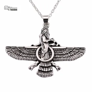 Ahura Mazda Vere Pandent Izjavo Ogrlica Moških Zoroastrianism Iranske Cuture perzijske Ogrlice za Ženske