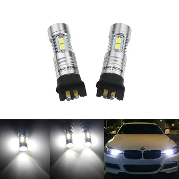 ANGRONG 2x PW24W PWY24W LED Vključite Opozorilne Luči za Dnevno Vožnjo Luči DRL Za Audi A3 A4 A5 Q3 Peugeot 208 BMW, VW(CA211x2)