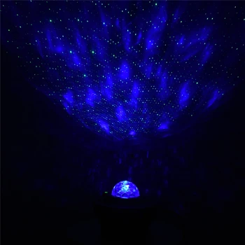 Bluetooth Telefonski pod Nadzorom Lasersko Svetlobo LED Zvezdnato Star Projekcija Lučka Glasbe Noč Svetlobe Vodni žig Lučka USB Kabel