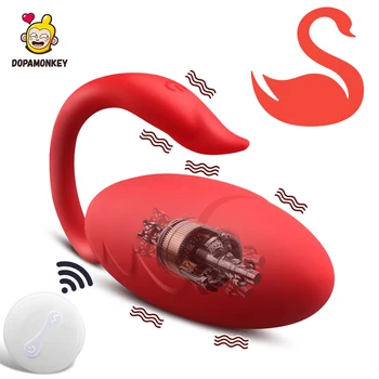 Brezžični Swan Vibrator Sex Igrače za Ženske, G-spot Stimulator Klitorisa Remote Control Egg Obrabe Vibracijske Hlačke Igrače za Par