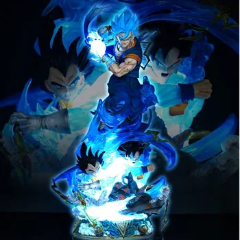 Dragon Ball Anime Dejanje Slika GK LS Vegetto 45 CM Prevelik Model Kip Figur PVC Sina Vegeta Namizno Zbirko Figma