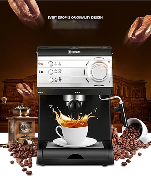 Espresso kavo DL-KF6001 italijanskih gospodinjstev pol-avtomatski fancy aparat za kavo, mletje kavnih zrn paro stroj Slike 0