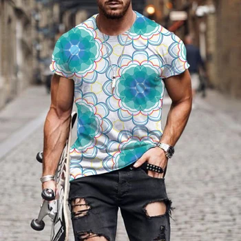 Japonski slog in stil, 3D tisk T-shirt za moške srčkan design, majica kratek rokav Harajuku slog poletje unisex ulične Vrhovi