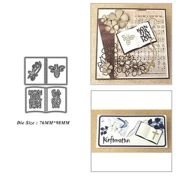 Knjiga Rezanje Kovin Matrice za DIY Album Album Papir, Kartice Dekoracijo Obrti Reliefi 2021 Novo Umre