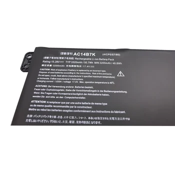 LMDTK Novo AC14B7K Laptop Baterija Za Acer Spin 5 SP515-51GN Swift SF314-52 Za Acer Nitro 5 AN515-42 15.28 V 3320mAh 50.7 WH Slike 4