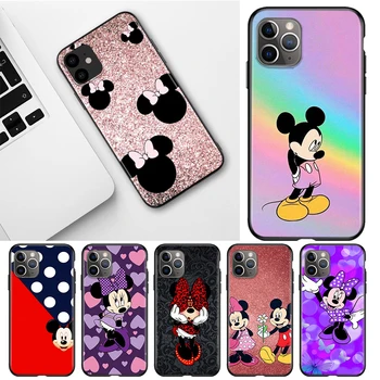 Luštna Mickey Mouse Za Apple iPhone 12 11 Pro Max mini XS Max XR X 8 7 6 6S Plus 5S SE 2020 Mehko Primeru Telefon