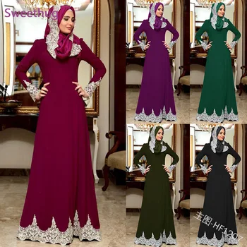 Moda muslimansko obleko haljo je tanka, dolg rokav obleka abaya dubaj islamske obleko djellaba femme marocaine caftan dubaj haljo hidžab