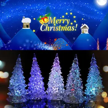 najnovejši diyCrystal Božično Drevo LED Žarnica Svetlobo Dekoracijo Doma Stranka Večer Darilo Dekor