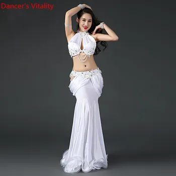 Nove Poklicne Ples Trebuh Modrc+Krilo Orientalske Ženske, Belly Dance Kostumi Trebuh Plesna Predstava, Ki Bo Ustrezala