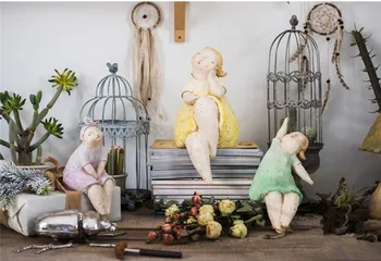 [Novo] Evropskih Ustvarjalnih smolo kiparstvo Vrt dekle sodobne dom vrt dekoracijo obrti dnevna soba dekoracijo kipi