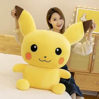 Pokemon Anime Kawaii Pikachu Plišastih Igrač Blazino Srčkan Risanka Ustvarjalne Mehko Polnjene Lutke Igrače Za Otroke Dekle Rojstni Dan Darila