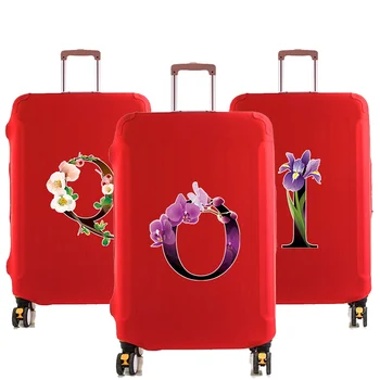 Potovalni Kovček Prah Prtljage Zaščitni Elastični Prtljage Kritje za 18-28 Palčni Vozička Primeru Cvet, Barva Serija Potovalni Pripomočki