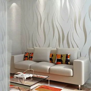 Preprost moderne 3D reliefni netkane ozadje dnevna soba in spalnica ozadje ozadje hotel dekoracijo odebeljeno Slike 3