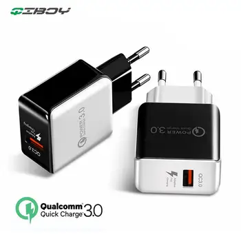 QC 3.0 Hitro Polnilnik Smart IC Projekta Samodejno Ustavi Zaščito USB Hitro Polnjenje NAS EU Plug Adapter Za Android IOS