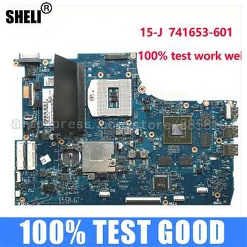 SHELI za HP 15-J105TX 15-J Prenosni računalnik z matično ploščo 741653-501 741653-001 741653-601 prenosni pc mainboard PGA947 DDR3 test ok Slike 0