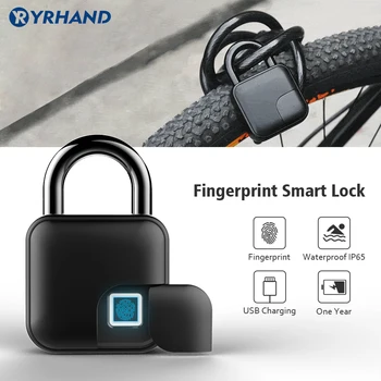 Smart Digitalni Ključavnico brez ključa Prstnih Optično branje Potovalne prtljage ključavnico IP65 Vodotesen Mini Varnosti Prtljage vrečko Kolo Ključavnico