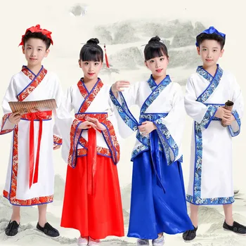 Tradicionalni Hanfu Obleko Kitajski Obleko Dekleta Starih Ljudskih Tang Dinastije Študent Obrabe Multicolor Hanfu Haljo Fazi Cosplay Kostum Slike 2