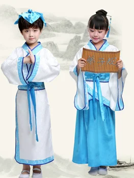 Tradicionalni Hanfu Obleko Kitajski Obleko Dekleta Starih Ljudskih Tang Dinastije Študent Obrabe Multicolor Hanfu Haljo Fazi Cosplay Kostum Slike 3