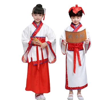 Tradicionalni Hanfu Obleko Kitajski Obleko Dekleta Starih Ljudskih Tang Dinastije Študent Obrabe Multicolor Hanfu Haljo Fazi Cosplay Kostum Slike 4