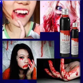 Ultra-Realističnih Ponaredek Krvi Ni Lepljiv Halloween Film Cosplay Težavno Rekviziti Halloween scary plazme rekviziti