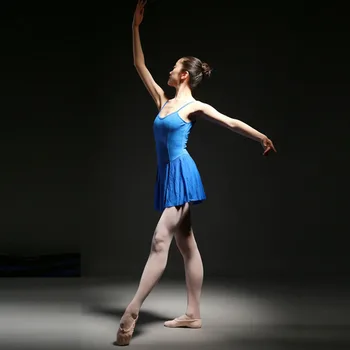 Visoka Kakovost Odraslih Balet Leotard s Krilom Camisole Obleko Leotard Klasični Baletni Kostumi Balet Leotards Ženske Slike 4