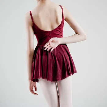Visoka Kakovost Odraslih Balet Leotard s Krilom Camisole Obleko Leotard Klasični Baletni Kostumi Balet Leotards Ženske Slike 5