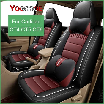 YOGOOGE Avto Sedeža Kritje Za Cadillac CT4 CT5 CT6 Auto Dodatki Notranjost (1seat)